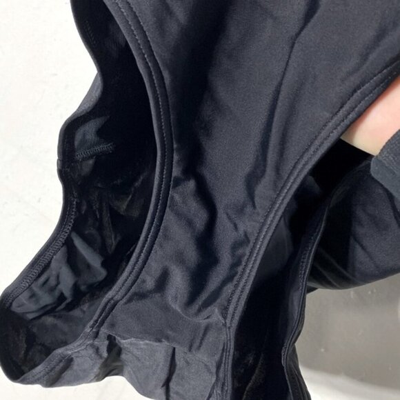 Christina Black One Piece Swimsuit Bathing Suit With Decorated Décolletage 14 - Picture 5 of 13